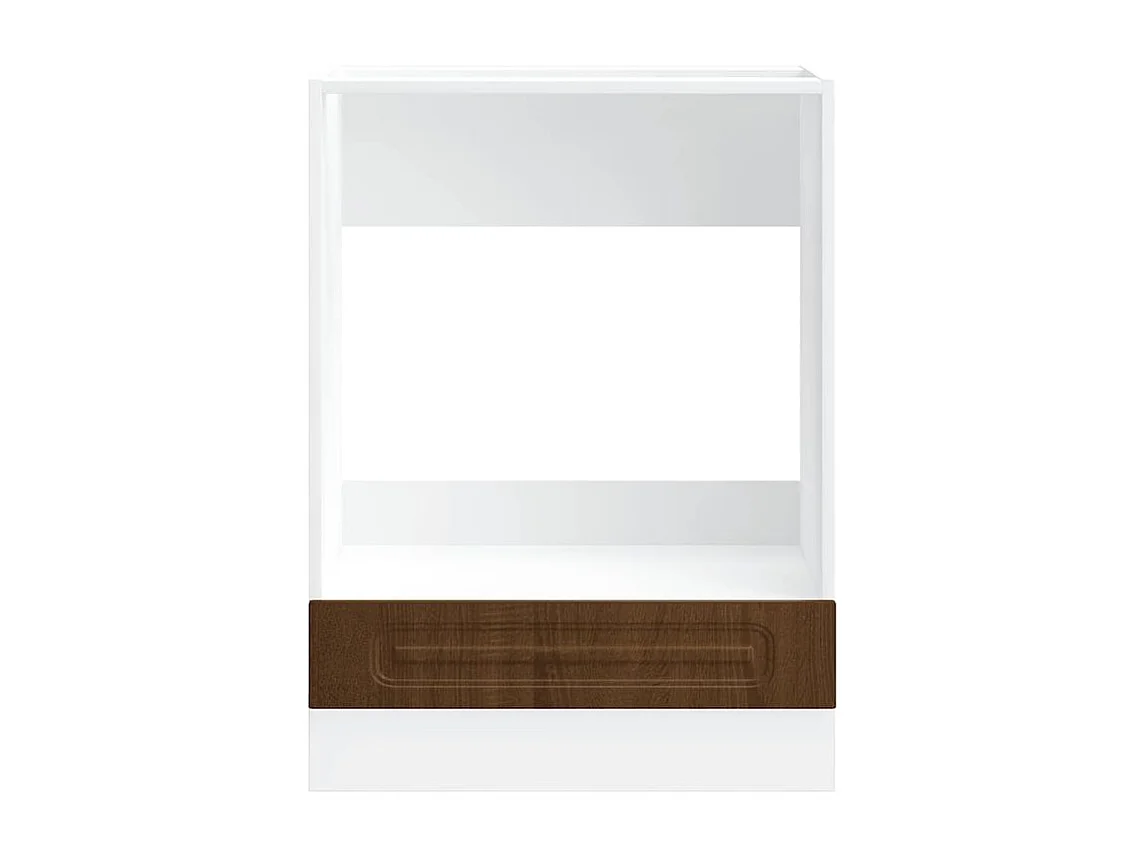 Armoire à four Kalmar chêne marron bois d'ingénierie