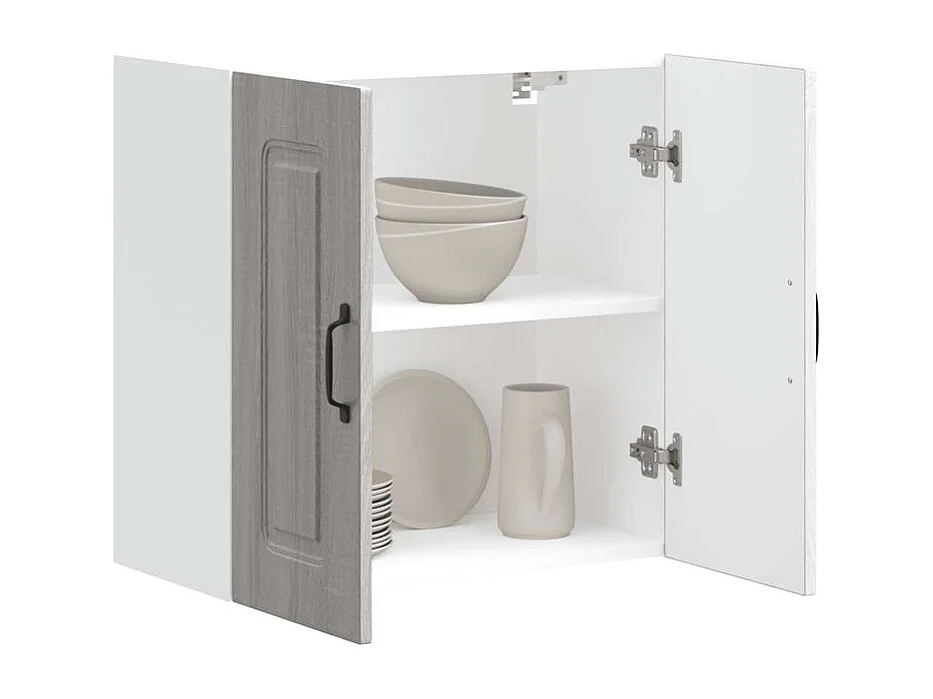 Armoire murale de cuisine Kalmar sonoma gris bois d'ingénierie