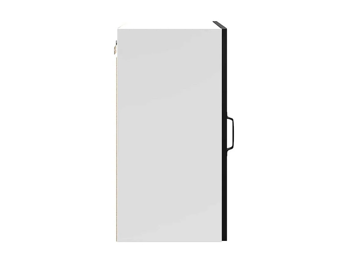 Armoire murale de cuisine Porto noir bois d'ingénierie