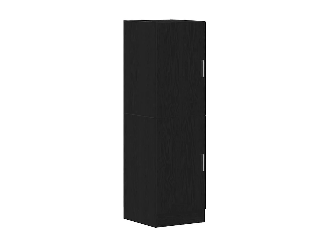 Armoire de cuisine noir 38x41,5x131,5 bois d'ingénierie