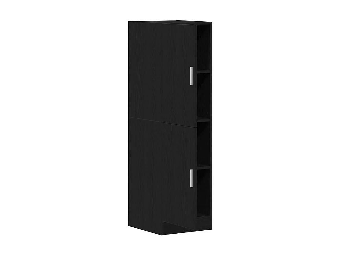 Armoire de cuisine noir 38x41,5x131,5 bois d'ingénierie