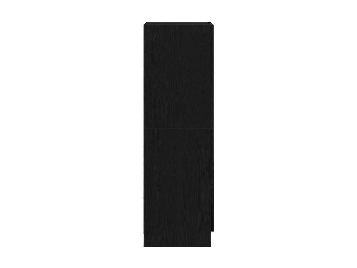 Armoire de cuisine noir 38x41,5x131,5 bois d'ingénierie