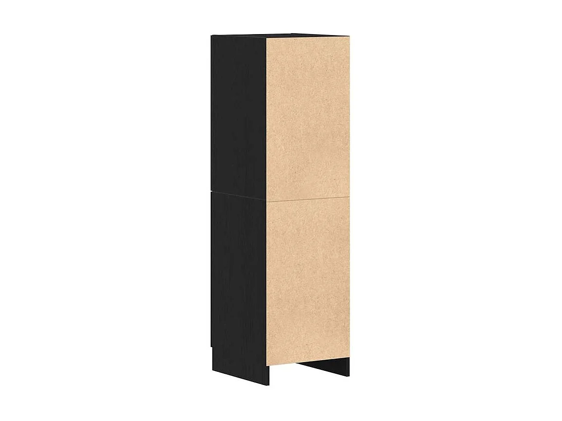 Armoire de cuisine noir 38x41,5x131,5 bois d'ingénierie