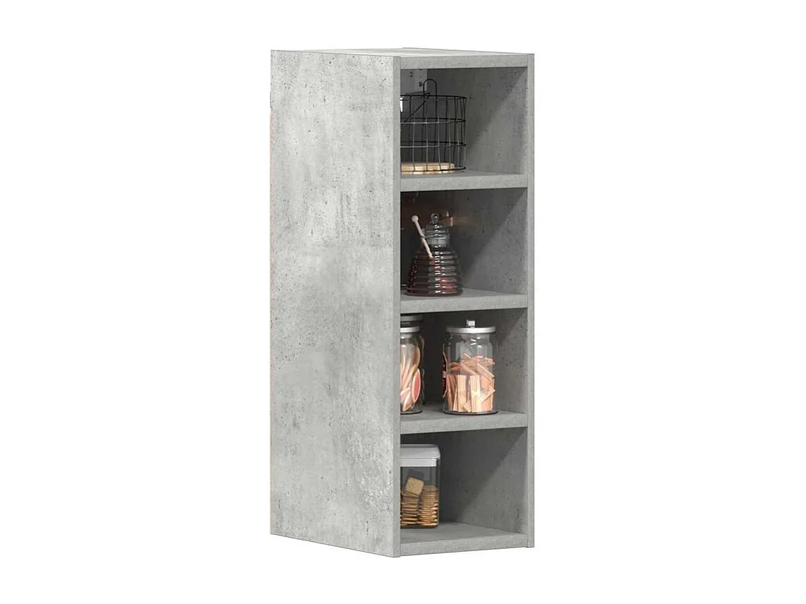 Armoire suspendue gris béton 20x29,5x60 bois d'ingénierie