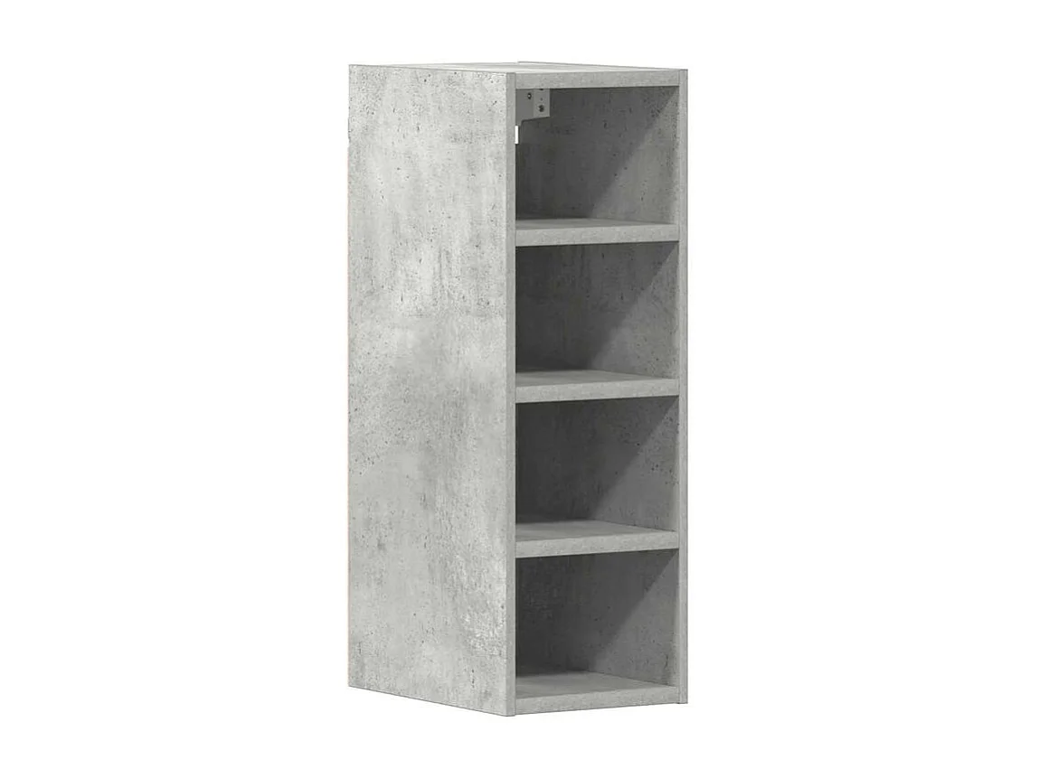 Armoire suspendue gris béton 20x29,5x60 bois d'ingénierie