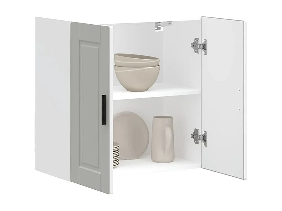 Armoire murale de cuisine Porto blanc bois d'ingénierie