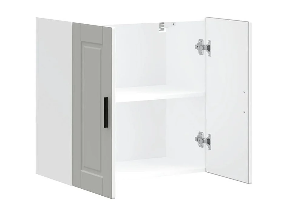 Armoire murale de cuisine Porto blanc bois d'ingénierie