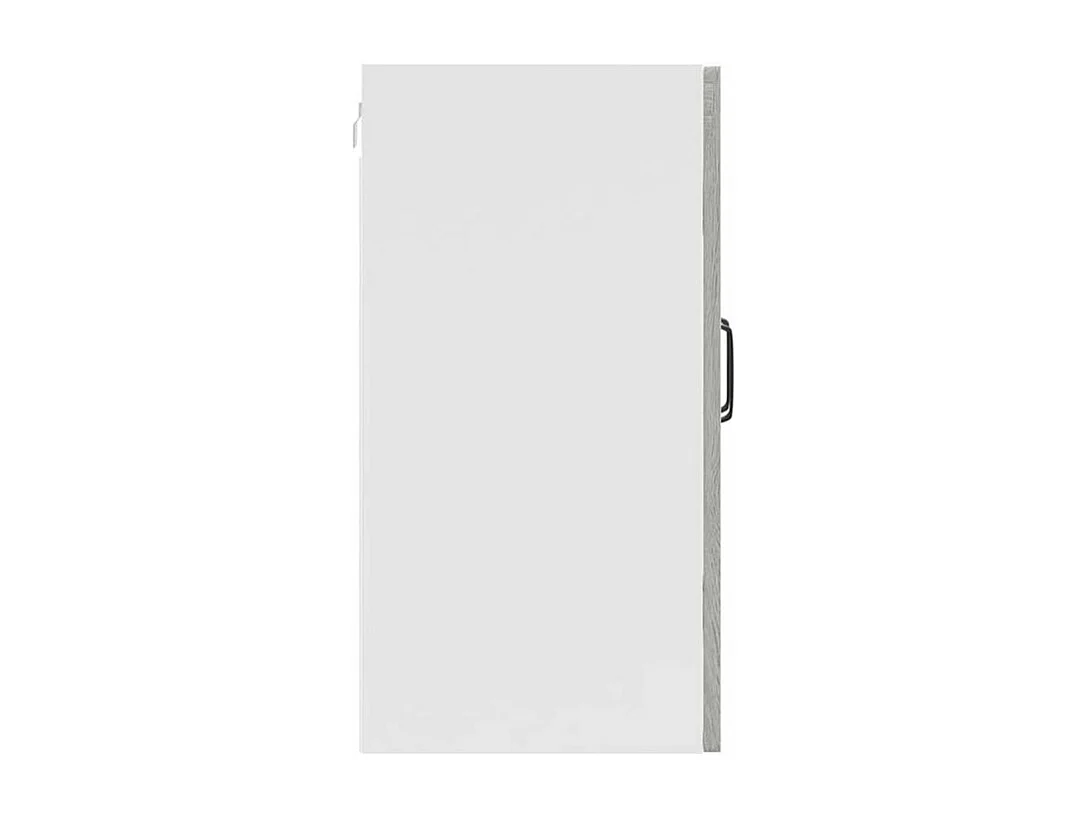 Armoire murale de cuisine et porte en verre Kalmar sonoma gris