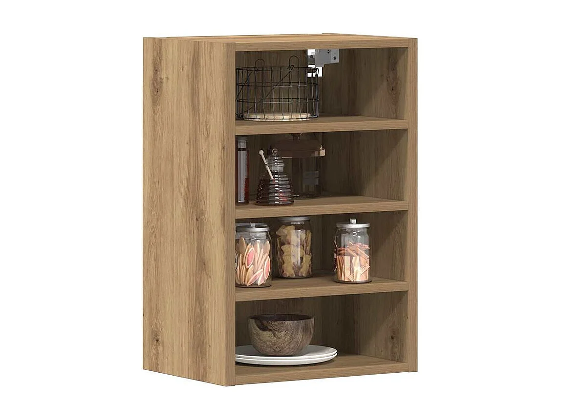 Armoire suspendue chêne artisanal 40x29,5x60 bois ingénierie