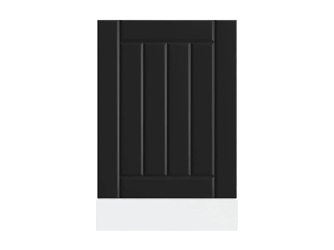 Panneau de lave-vaisselle Lucca noir bois d'ingénierie