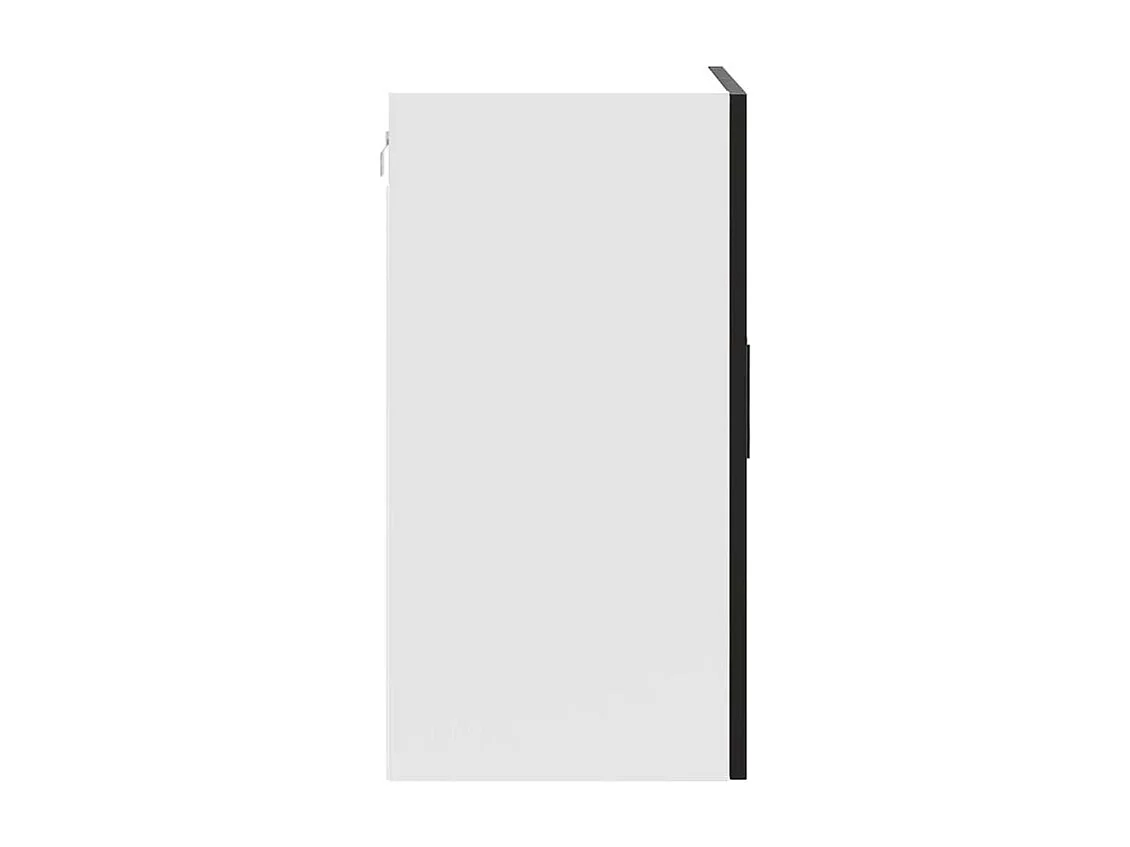 Armoire murale de cuisine Porto noir bois d'ingénierie