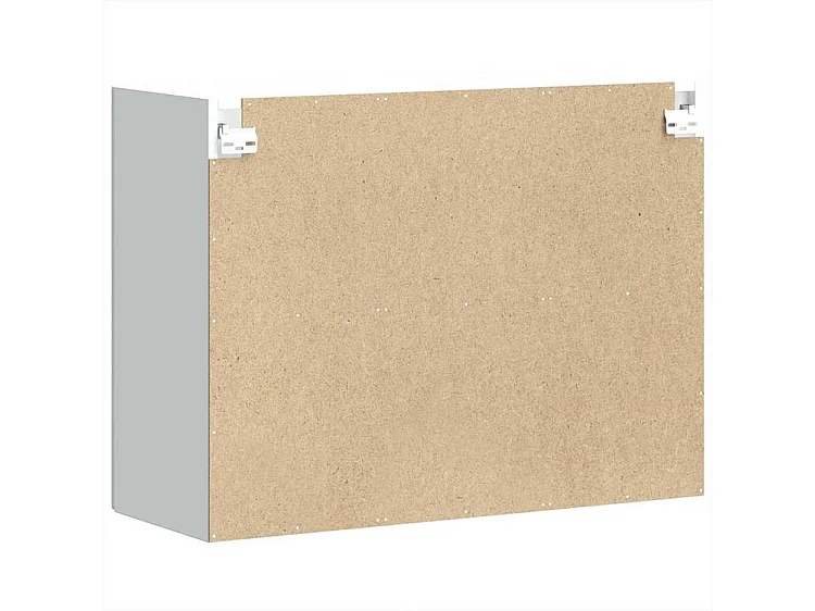 Armoire murale de cuisine avec porte en verre Kalmar blanc