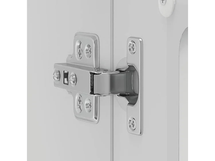 Armoire murale de cuisine avec porte en verre Kalmar blanc