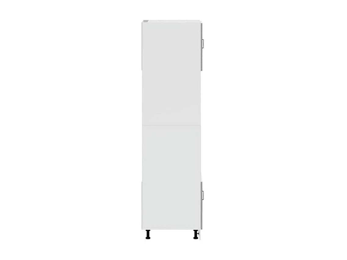 Armoire de four 2 pc Lucca gris béton bois d'ingénierie