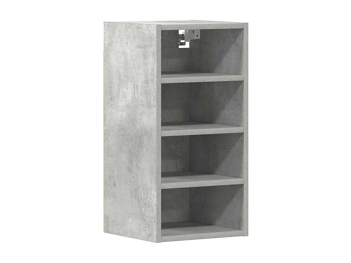 Armoire suspendue gris béton 30x29,5x60 bois d'ingénierie
