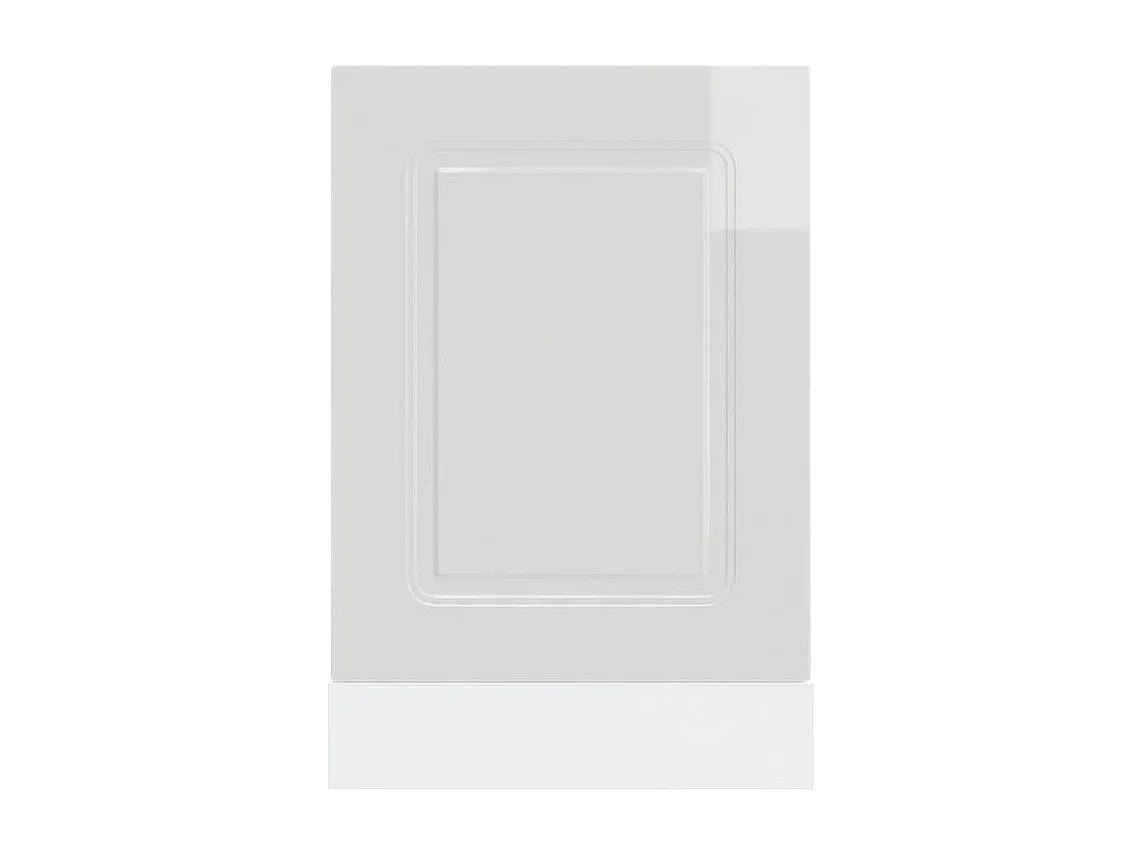 Panneau de lave-vaisselle Kalmar blanc brillant 45x1,5x67