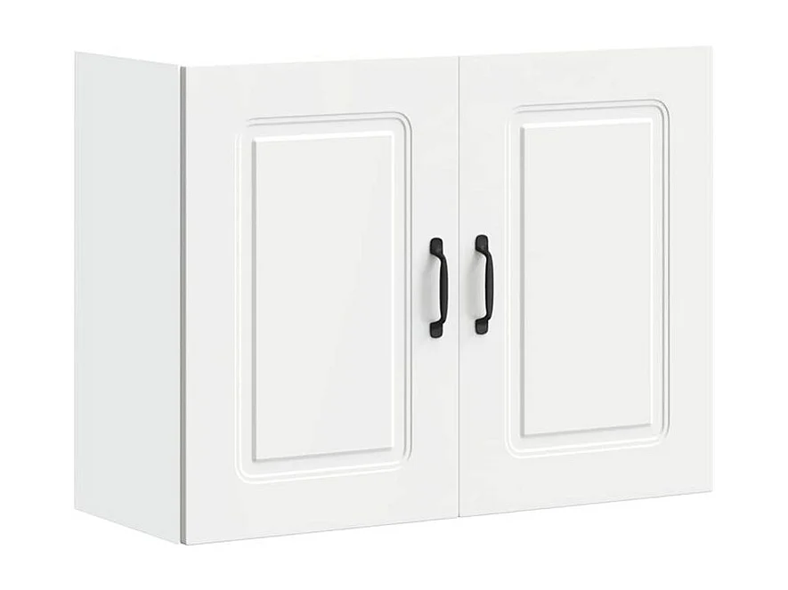 Armoire murale de cuisine Kalmar blanc bois d'ingénierie
