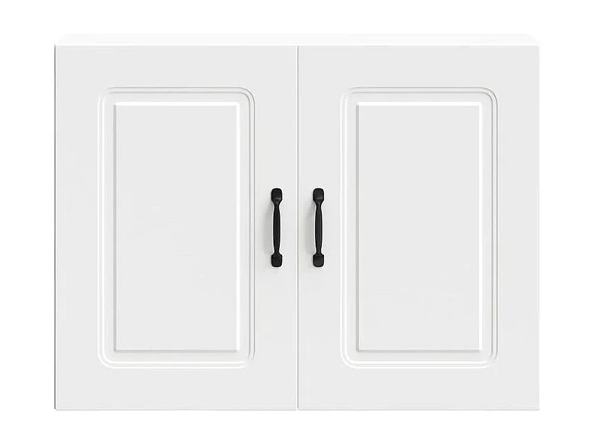 Armoire murale de cuisine Kalmar blanc bois d'ingénierie