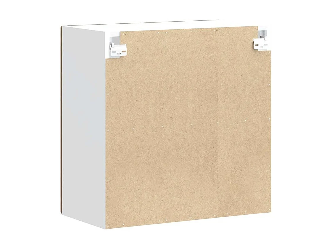 Armoire murale de cuisine et porte en verre Porto chêne marron