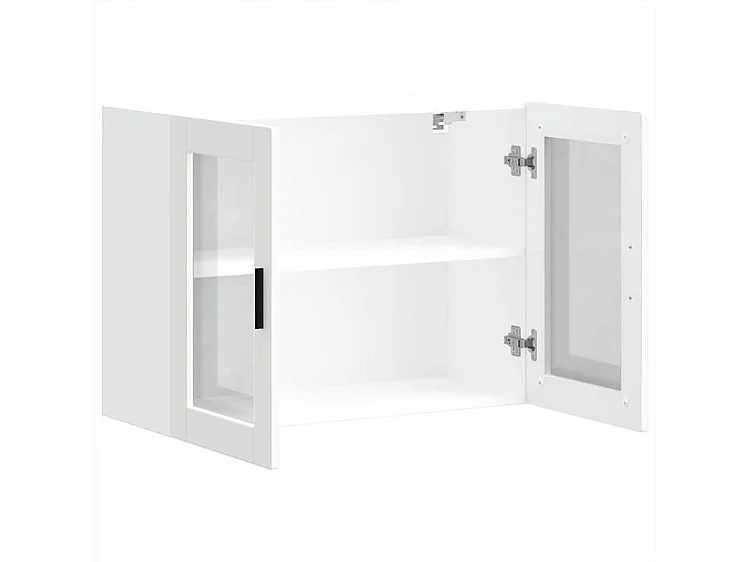 Armoire murale de cuisine avec porte en verre Porto blanc