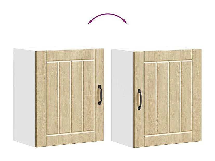 Armoire murale de cuisine Lucca chêne sonoma bois ingénierie