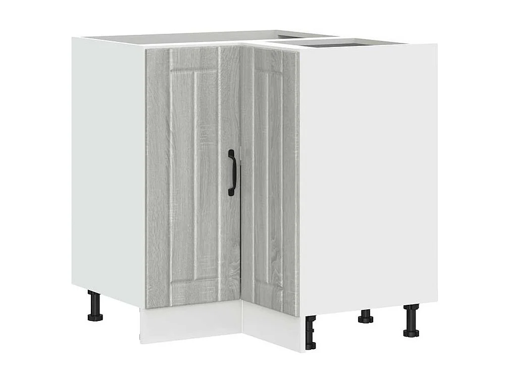 Armoire d'angle de cuisine Lucca sonoma gris bois d'ingénierie