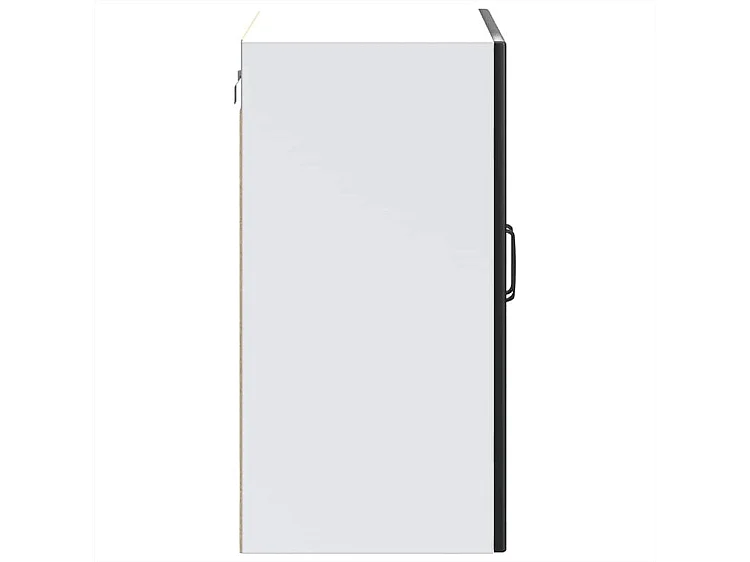 Armoire murale de cuisine avec porte en verre Lucca noir