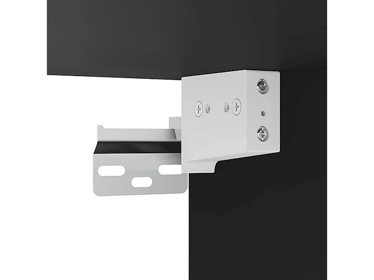 Armoire suspendue noir 40x29,5x60 bois d'ingénierie