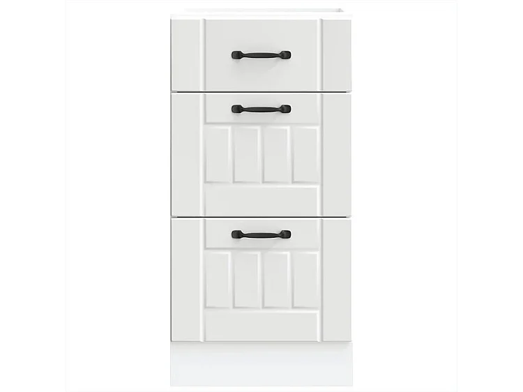 Armoire de cuisine Lucca blanc bois d'ingénierie