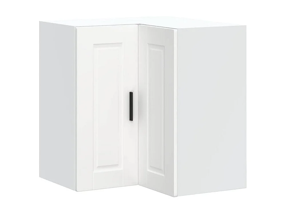 Armoire d'angle murale de cuisine Porto blanc bois d'ingénierie
