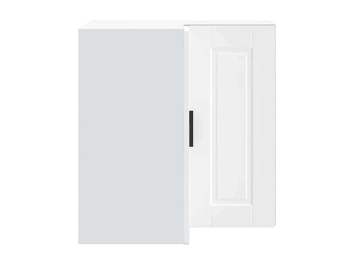 Armoire d'angle murale de cuisine Porto blanc bois d'ingénierie