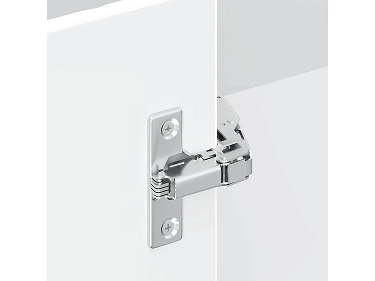Armoire d'angle murale de cuisine Porto blanc bois d'ingénierie