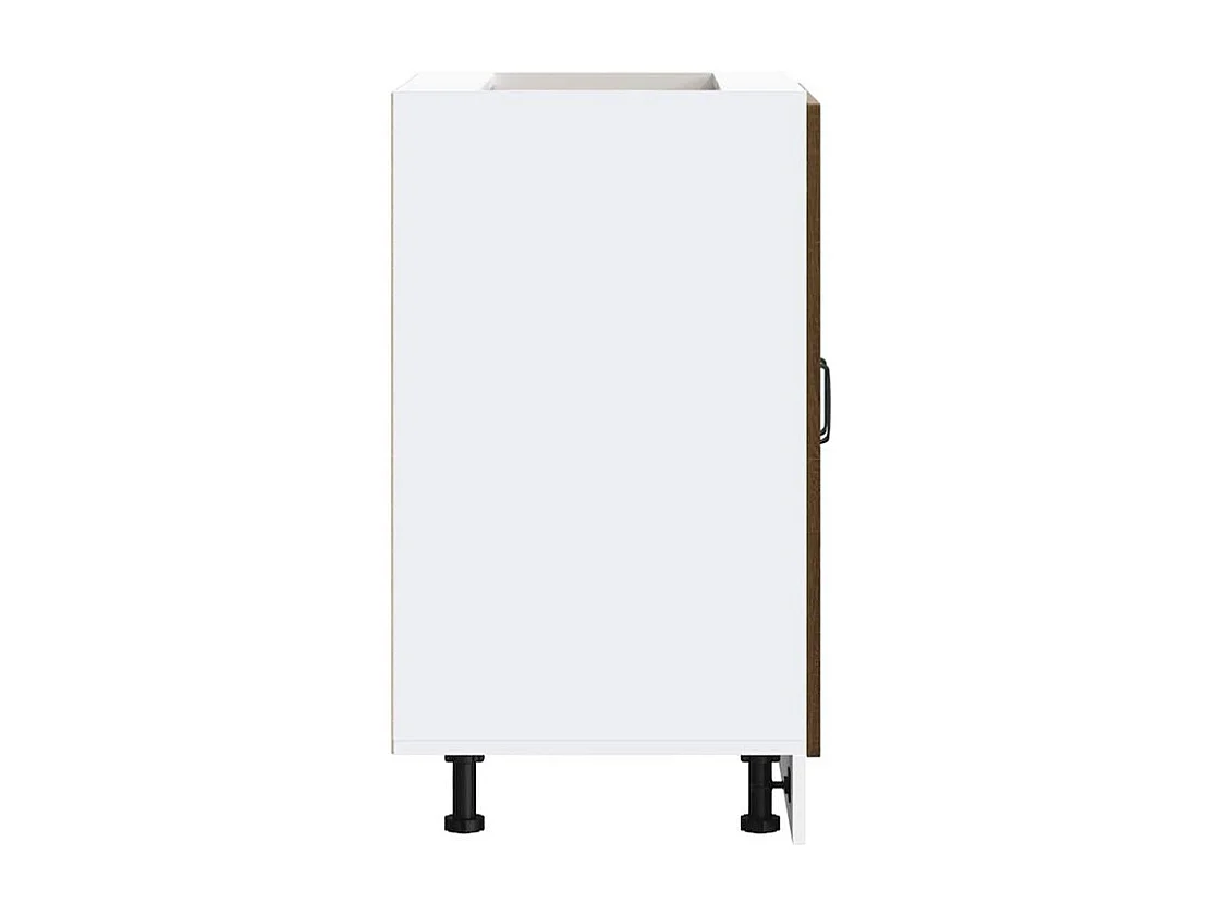 Meuble bas pour évier Kalmar chêne marron bois d'ingénierie