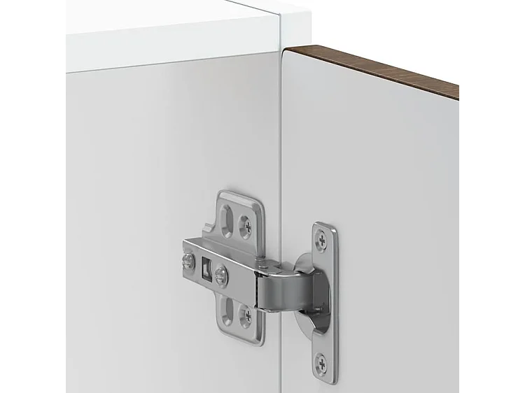 Meuble bas pour évier Kalmar chêne marron bois d'ingénierie