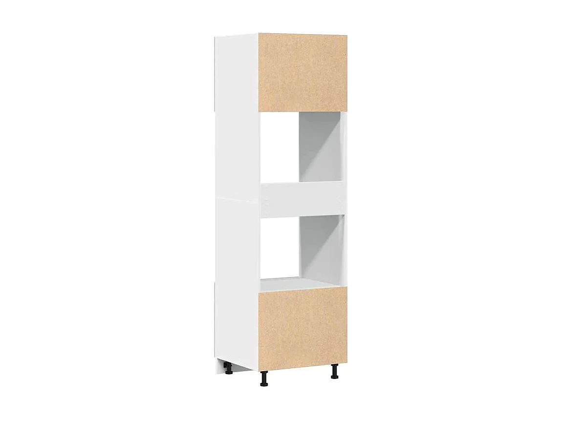Armoire à micro-onde Gris béton 60x57x207