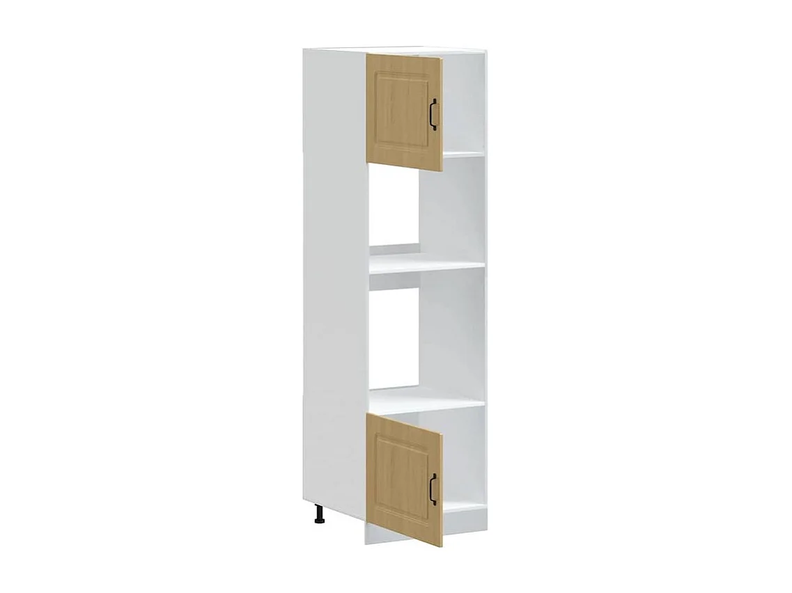 Armoire de four 2 pc Lucca chêne sonoma bois d'ingénierie