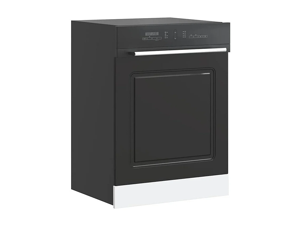 Panneau de lave-vaisselle Kalmar noir 60x1,5x67