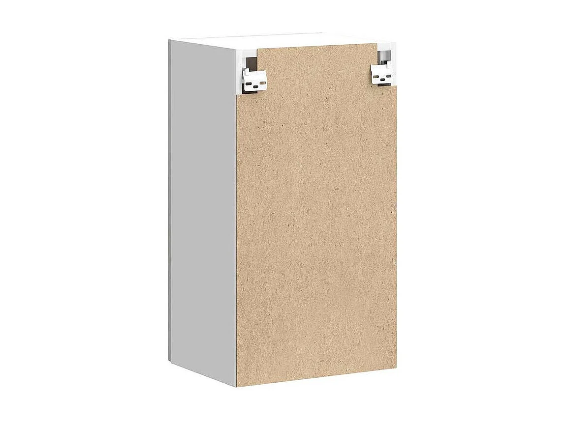 Armoire murale de cuisine Lucca gris béton bois ingénierie