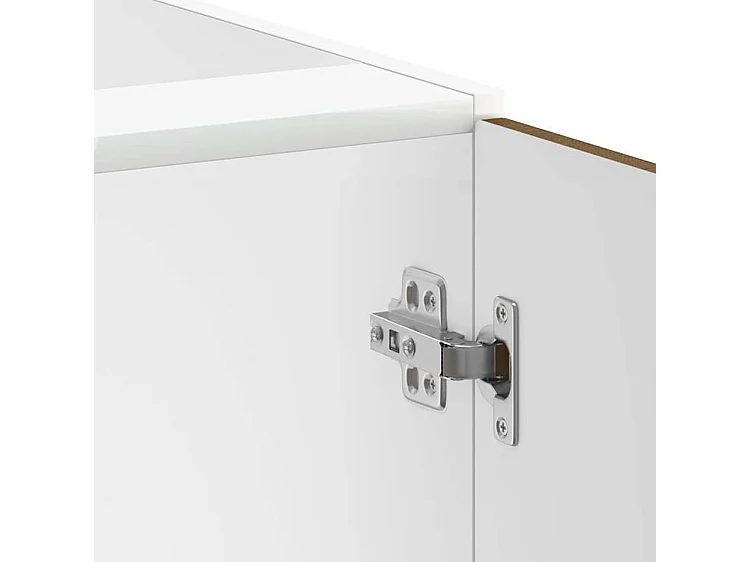 Meuble de base de lavabo Lucca chêne marron bois d'ingénierie