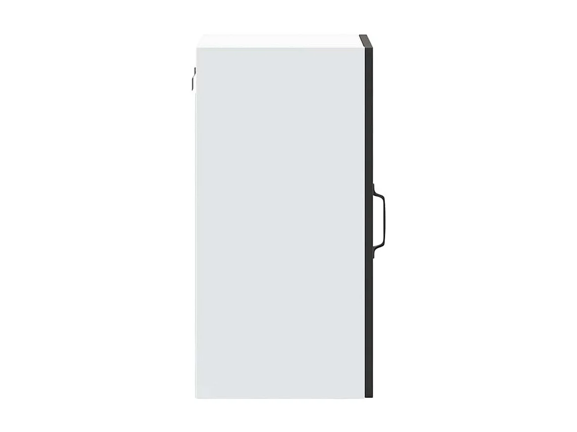 Armoire murale de cuisine avec porte en verre Lucca noir