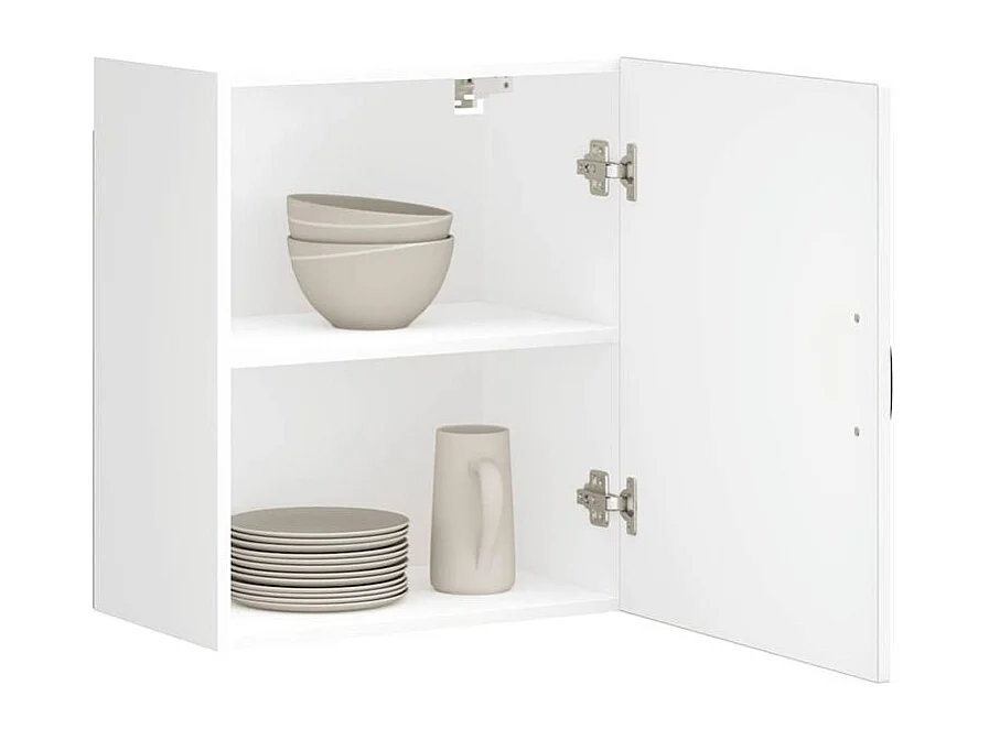 Armoire murale de cuisine Lucca blanc bois d'ingénierie