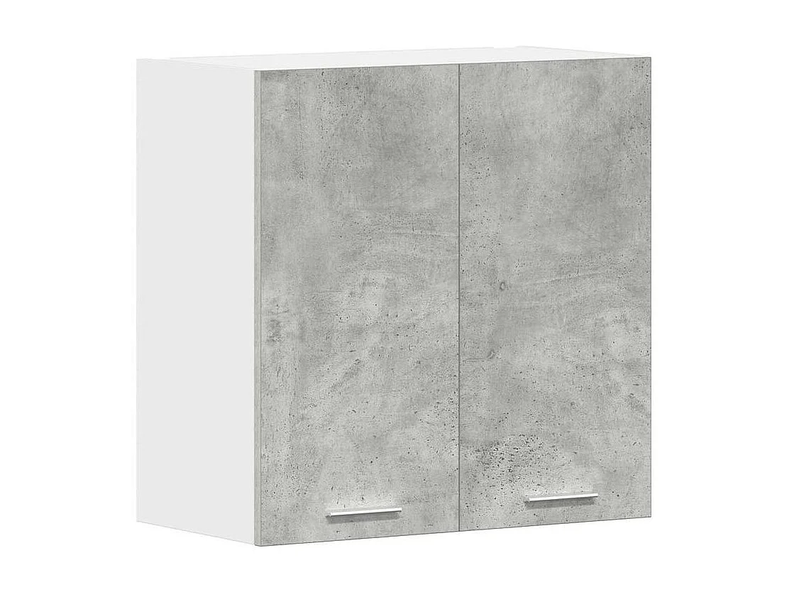 Armoire murale cuisine gris béton 60x31x60 bois d'ingénierie