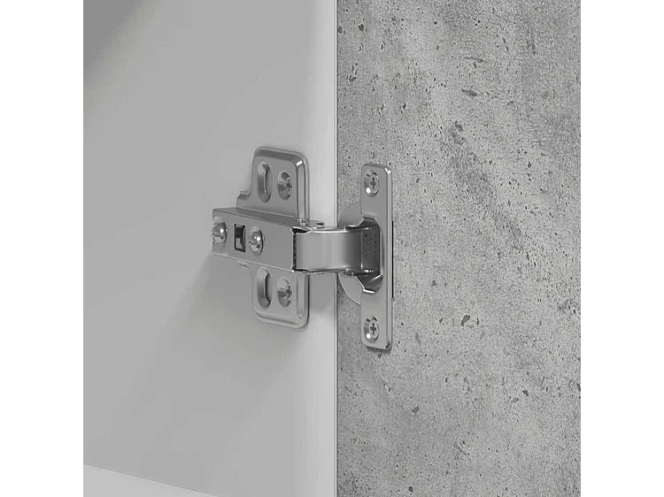 Armoire murale cuisine gris béton 60x31x60 bois d'ingénierie