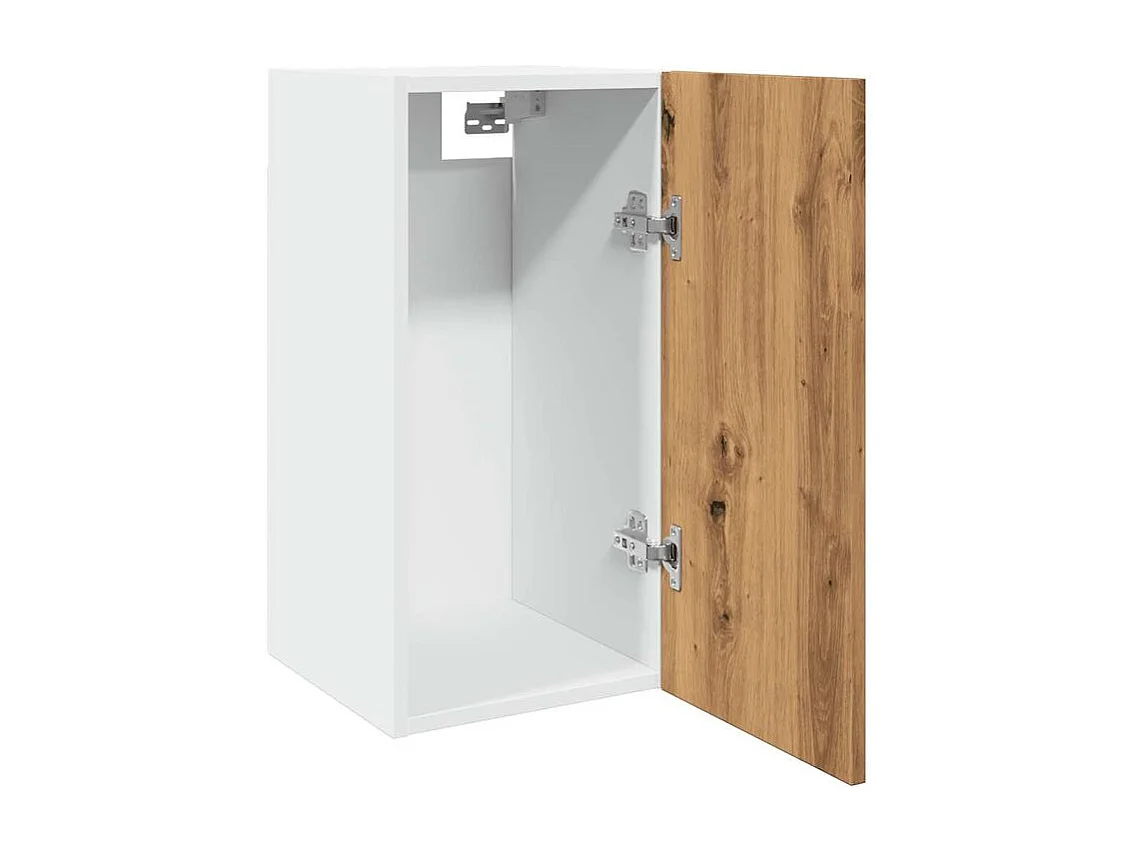 Armoire suspendue chêne artisanal 30x31x60 bois d'ingénierie