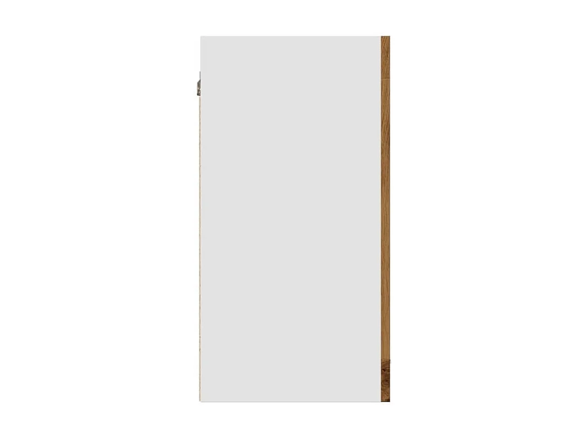 Armoire vitrée suspendue chêne artisanal 40x31x60