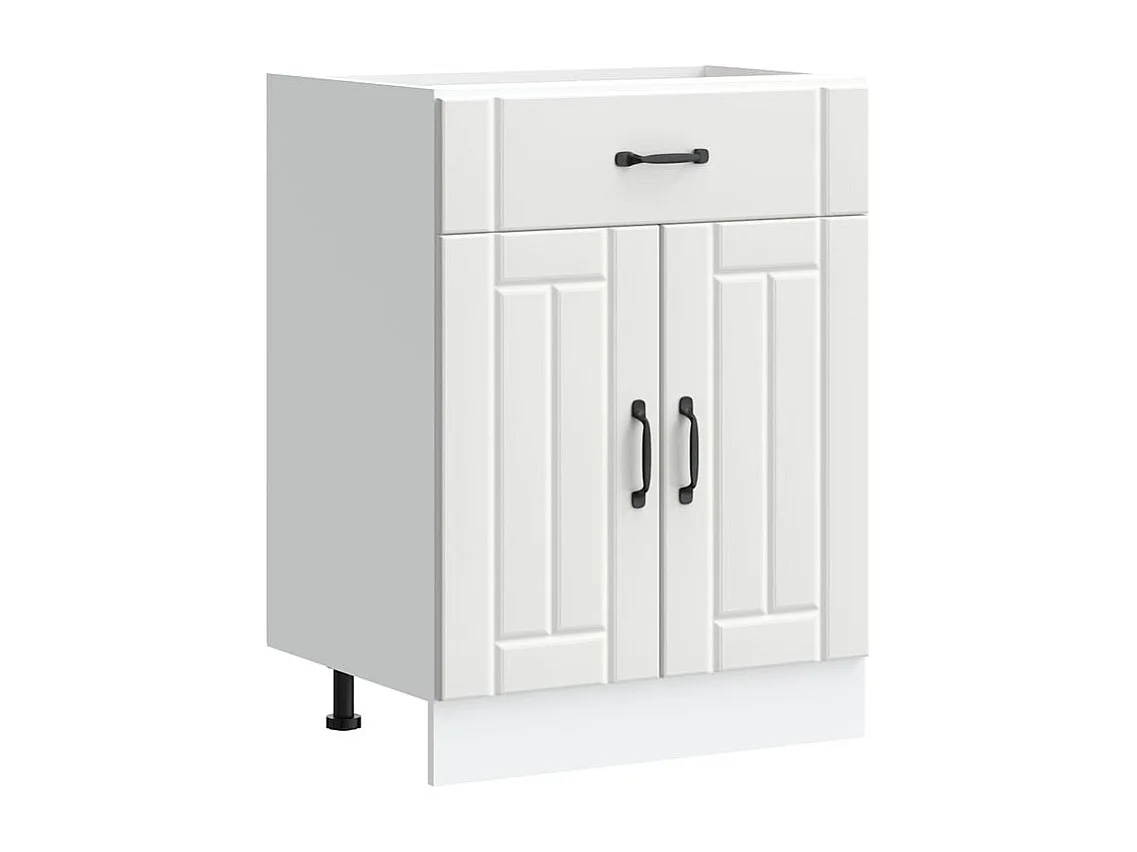 Armoire de cuisine Lucca blanc bois d'ingénierie