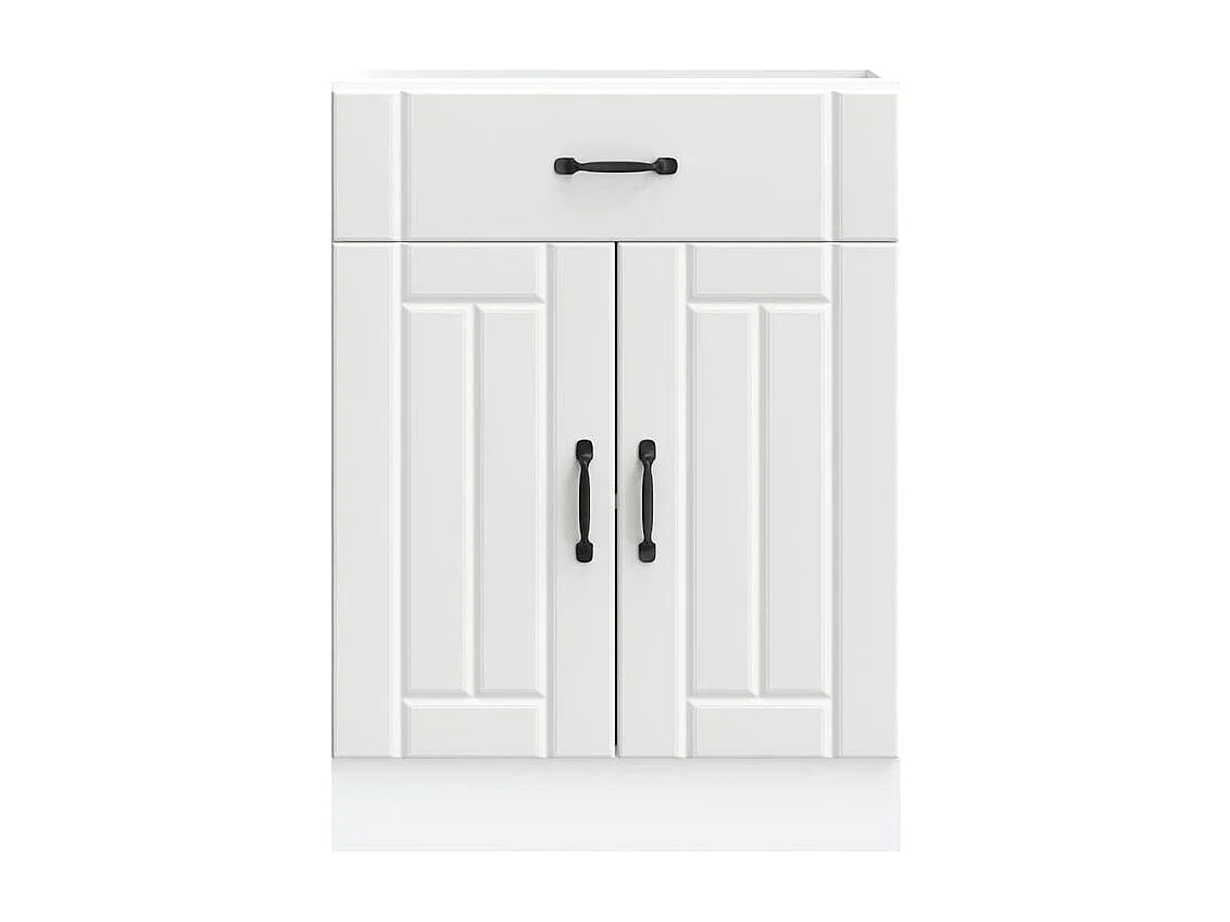 Armoire de cuisine Lucca blanc bois d'ingénierie