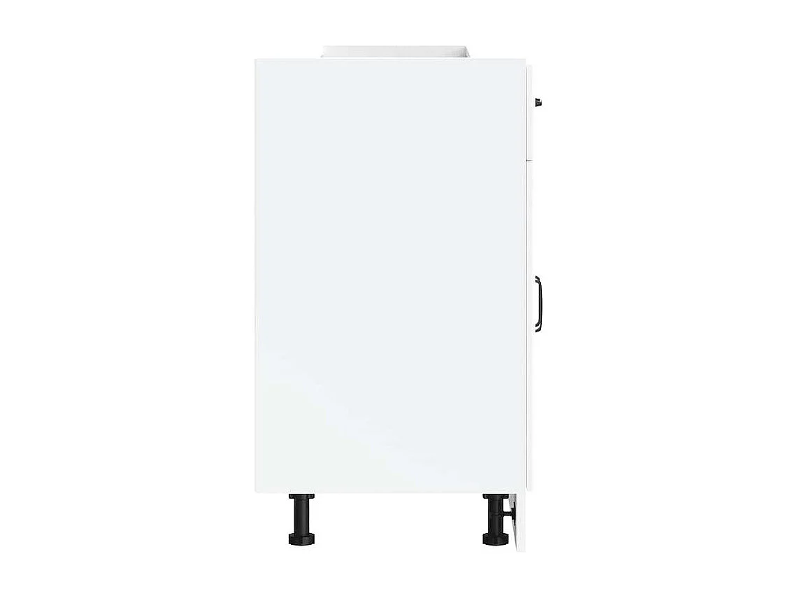 Armoire de cuisine Lucca blanc bois d'ingénierie