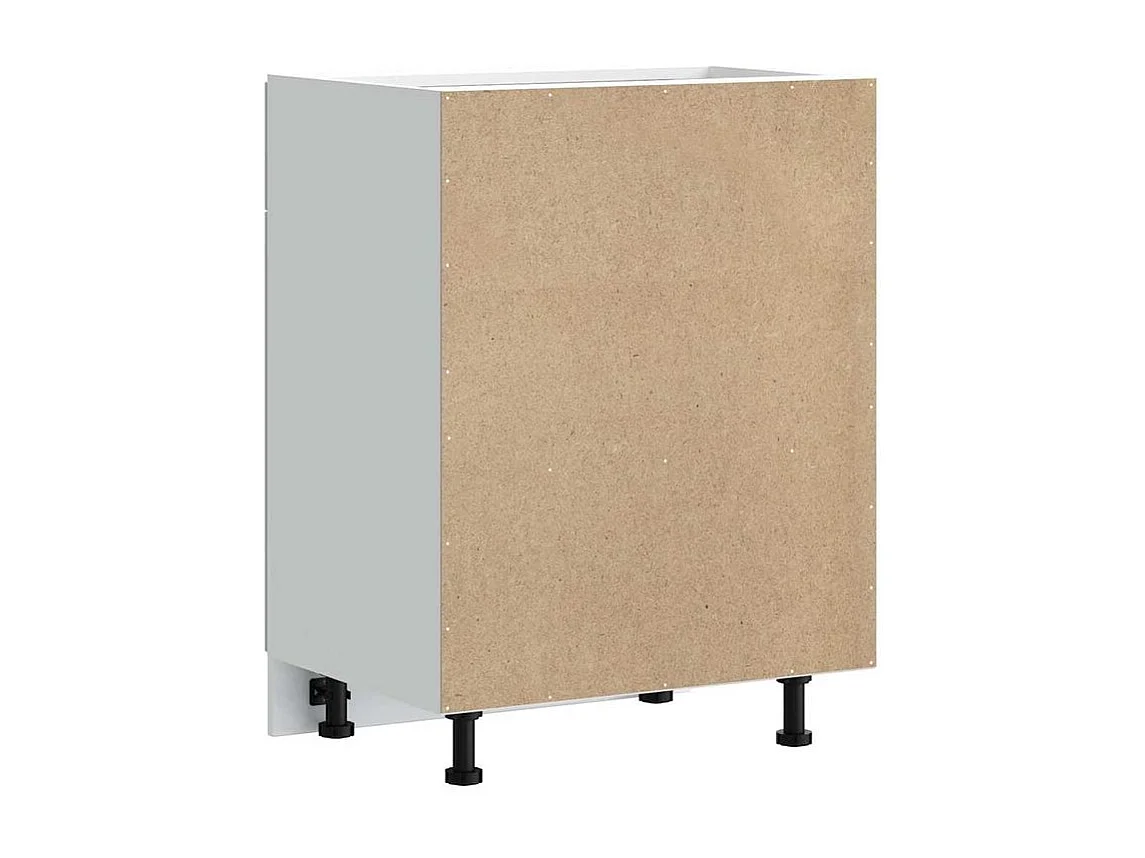 Armoire de cuisine Lucca blanc bois d'ingénierie