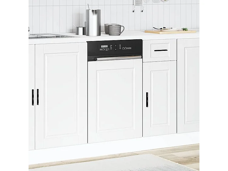 Panneau de lave-vaisselle Porto blanc 45x1,5x67